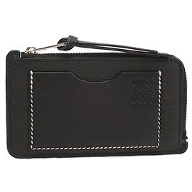Monedero de piel de becerro negro Loewe