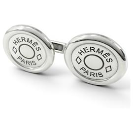 Hermès Hermes Sellier SV925 Round Cufflinks
