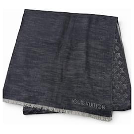 Stola in lana e seta con motivo Monogram Louis Vuitton