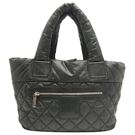 Chanel Black Small Quilted Nylon Coco Cocoon Tote