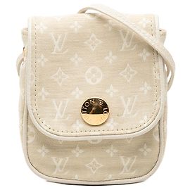 Louis Vuitton Pochette Mini Lin Monogram Beige Cancun