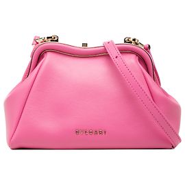 Bulgari Borsa a tracolla Serpentine in pelle rosa Bvlgari
