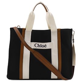 Bolso cambiador Chloé en lona negra