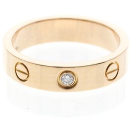 Cartier Mini Love Ring mit 1 Diamanten in Roségold