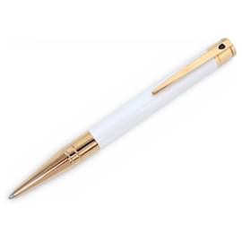 St Dupont NUOVA PENNA A BISSO S.T. DUPONT INITIAL LACCA BIANCA MADREPERLA ORO