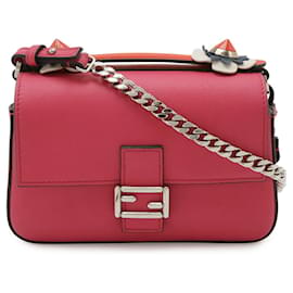 Fendi Leder Double Micro Bucket Handtasche