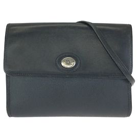 Borsa a tracolla Dior Vintage in pelle nera