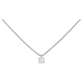Tiffany & Co Collana Tiffany Solitaire in platino e diamante