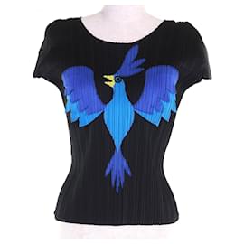 Issey Miyake Top de poliéster PLEATS PLEASE