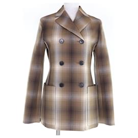 Veste en laine à carreaux Christian Dior