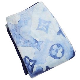 Louis Vuitton Toalla de playa acuarela azul