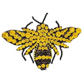 Gucci Spilla Ape Cristalli Giallo e Nero