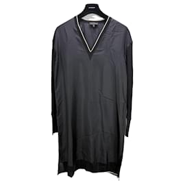 Rag & Bone Seidenkleid mit V-Ausschnitt - Schwarz