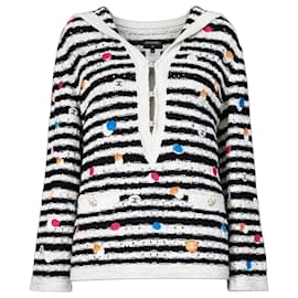 CHANEL Maglione in seta Motivi CC Marittimi Sfilata 2024/2025 - Chanel
