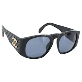 Gafas de sol CHANEL de plástico Negro CC Auth 180944M