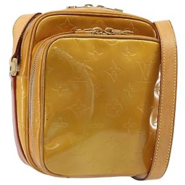 LOUIS VUITTON Borsa a Spalla Monogram Vernis Wooster Beige LV Auth 185903