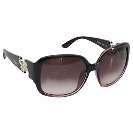 Occhiali da Sole Salvatore Ferragamo Gancini Plastica Viola Autentici 180951M