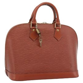 LOUIS VUITTON Epi Alma Handtasche Braun M52143 LV Auth ki6692SAV