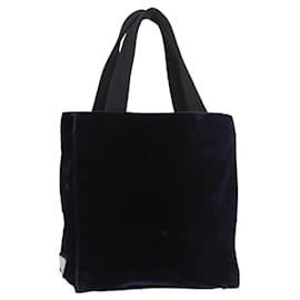 Borsa PRADA Velluto Blu Navy Argento Autentica 187785A