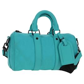LOUIS VUITTON Taurillon Clemence Keepall Bandouliere 25 Tasche M11996 Auth 185940SM