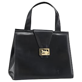Borsa Tote CELINE Horse Carriage in pelle nera e oro Auth 187792A - Céline