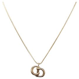 Collana Christian Dior in metallo Oro Autentica SW2437