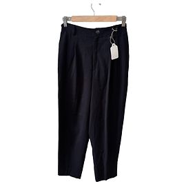 Burberrys of London Pantalones plisados negros de lana