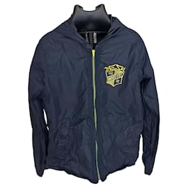 Diesel Industry Windbreaker Jacke Marineblau