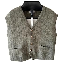 Burberrys of London Gilet in Lana Grigio