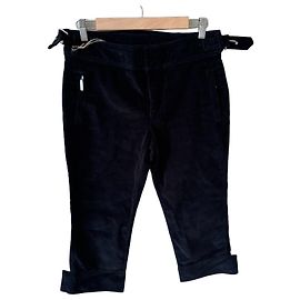 Marella Sport Pantaloni Corti in Velluto Nero