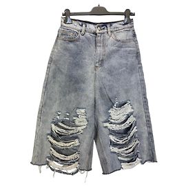Autre Marque Natasha Zinko Distressed Denim Shorts