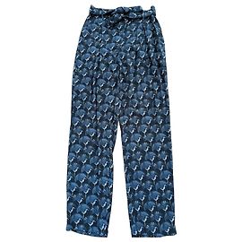 Autre Marque Marie Sixtine weite Hose mit Kranich-Print
