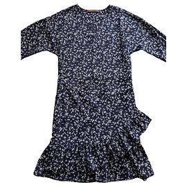 Comptoir Des Cotonniers navyblaues Sommerkleid mit Blumenprint