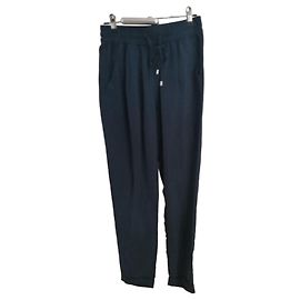 Pantalones Ekyog de viscosa azul marino