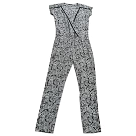 Mono IKKS Women estampado de follaje blanco y negro - Ikks