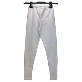 Alaïa Leggings de talle alto en mezcla de viscosa - Blanco