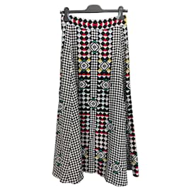 Holly Fulton Falda maxi de seda con estampado geométrico - Autre Marque