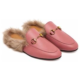 Mocassini Gucci Princetown in pelle Rose - 36