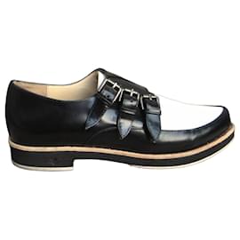 Scarpe in pelle bicolore con tripla fibbia Slack London - Autre Marque