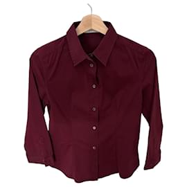 Camicia Prada in cotone bordeaux