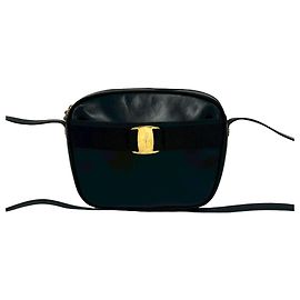 Borsa a tracolla in pelle Salvatore Ferragamo Vintage Vara Ribbon