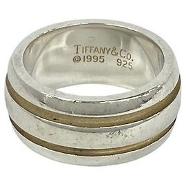 Tiffany & Co Tiffany Vintage Grooved Double Line Band Ring