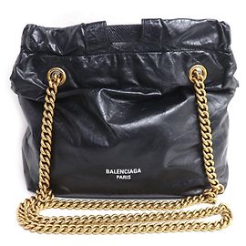Bolsa Tote Crush Small da Balenciaga em preto