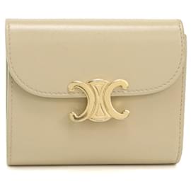 Cartera tríptico Céline en beige