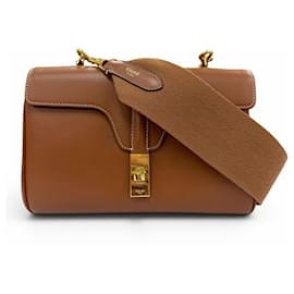 Celine 19685 Teen Soft 16 Seize Leather Shoulder Bag - Céline