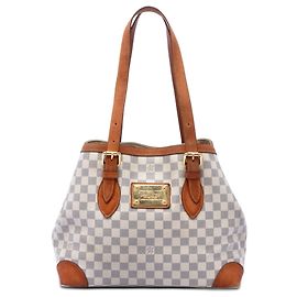 Louis Vuitton White Damier Azur Hampstead MM