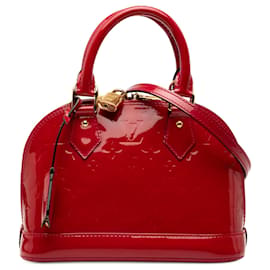 Louis Vuitton Alma BB Vernis Monogram Rosso