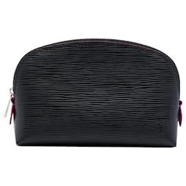 Pochette cosmetici Louis Vuitton in pelle Epi nera