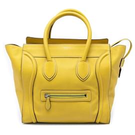 Céline Celine Yellow Mini Kalbsleder Luggage Tote