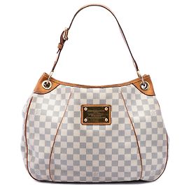 Louis Vuitton White Damier Azur Galliera PM